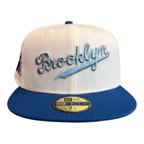 New Era Los Angeles Brooklyn Dodgers 59FIFTY Fitted Hat 75 Years Jackie - Picture 3 of 6